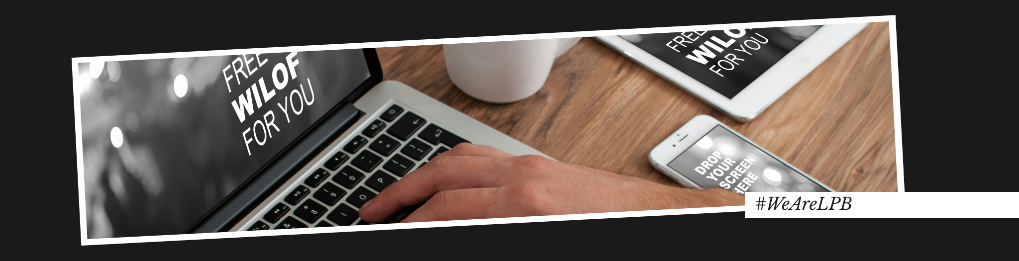 Agencia de Marketing B2B -portada de blog en la que se ve una persona con un portatil